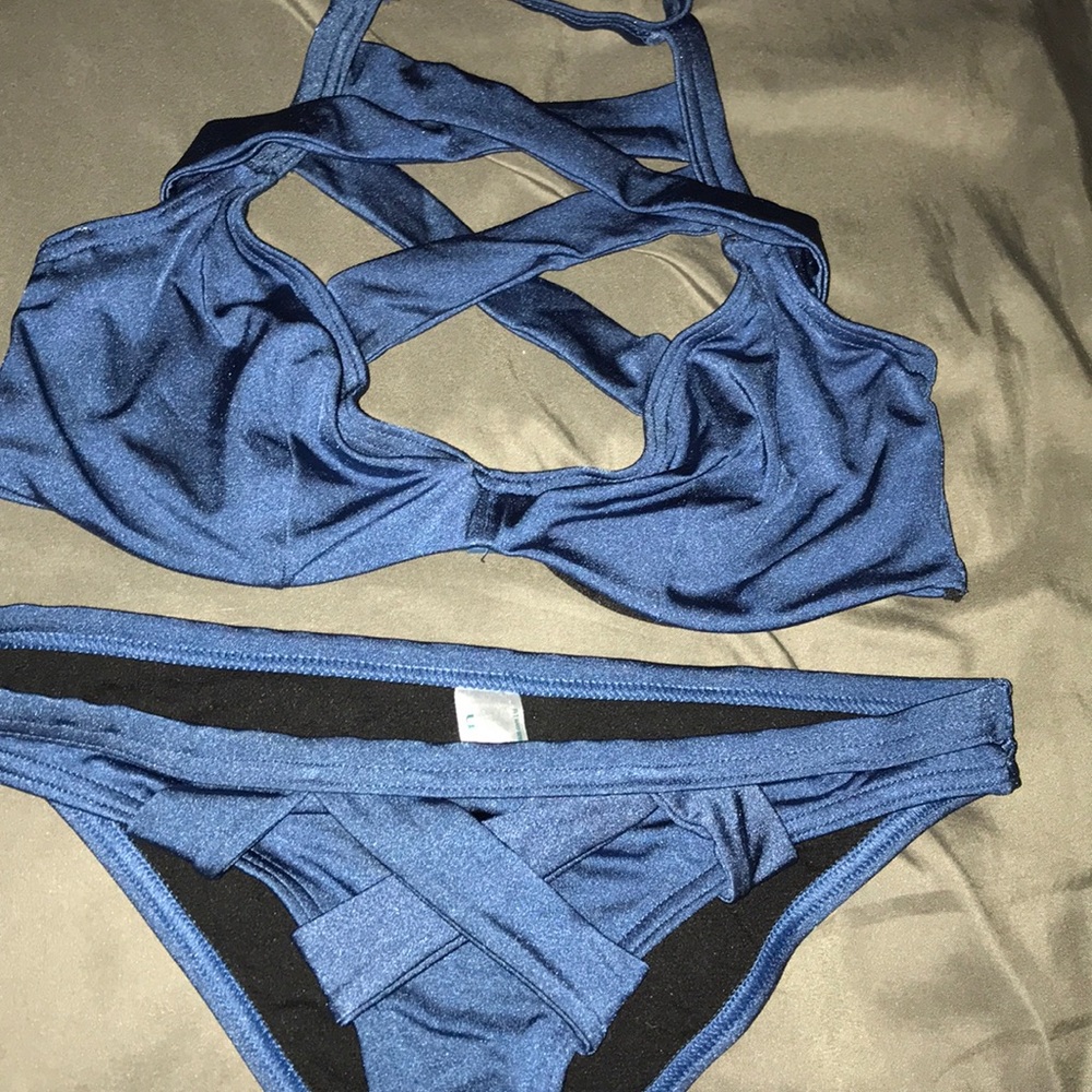 Blue bathing suit